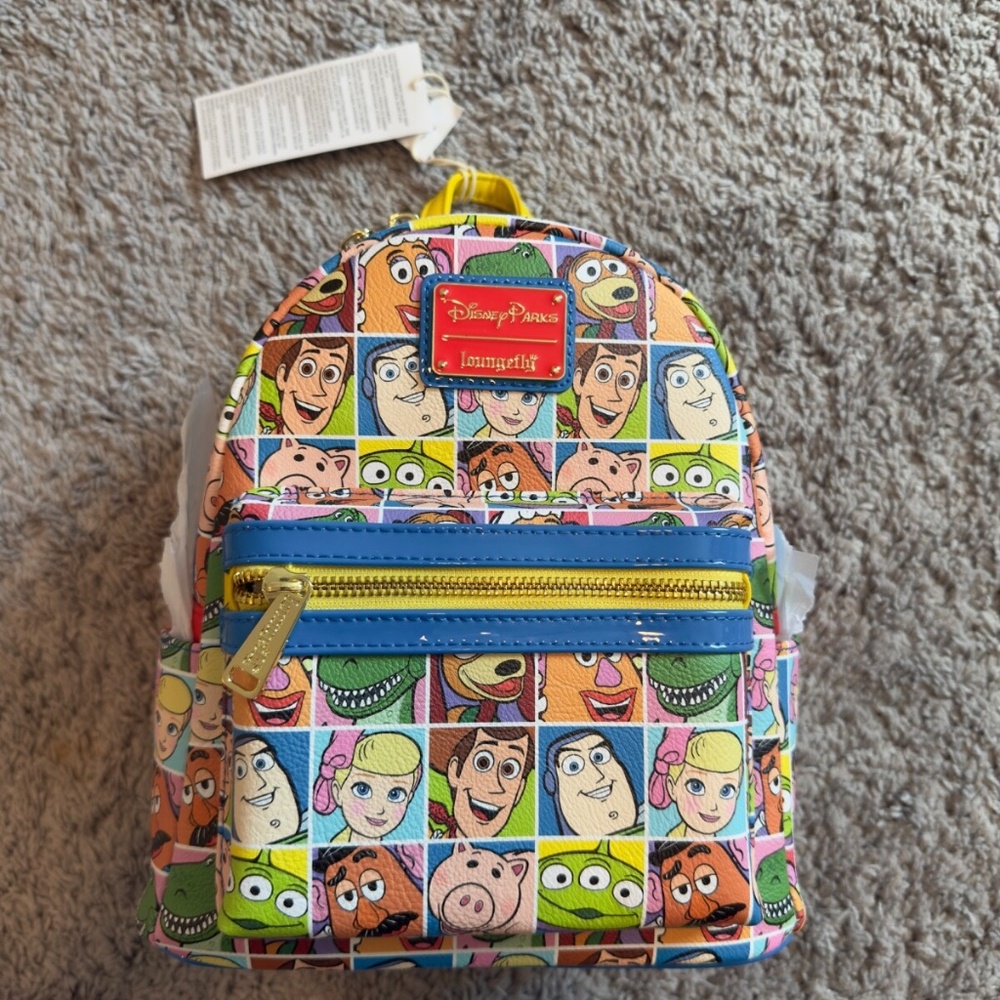 Disney Parks Loungefly Pixar Toy Story Mini Backpack Bag New 2024 Disneyland Ex